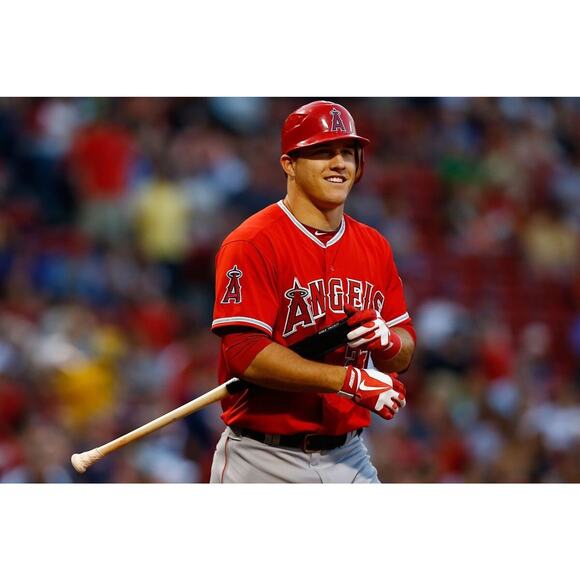 Mike Trout Los Angeles Angels Rookie Year Jersey Sz. 50 Large Majestic Deadstock - Picture 12 of 16